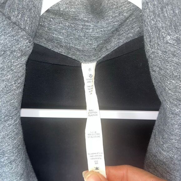 Lululemon Grey Jacket Cardigan Women Size 6 - Picture 2 of 4
